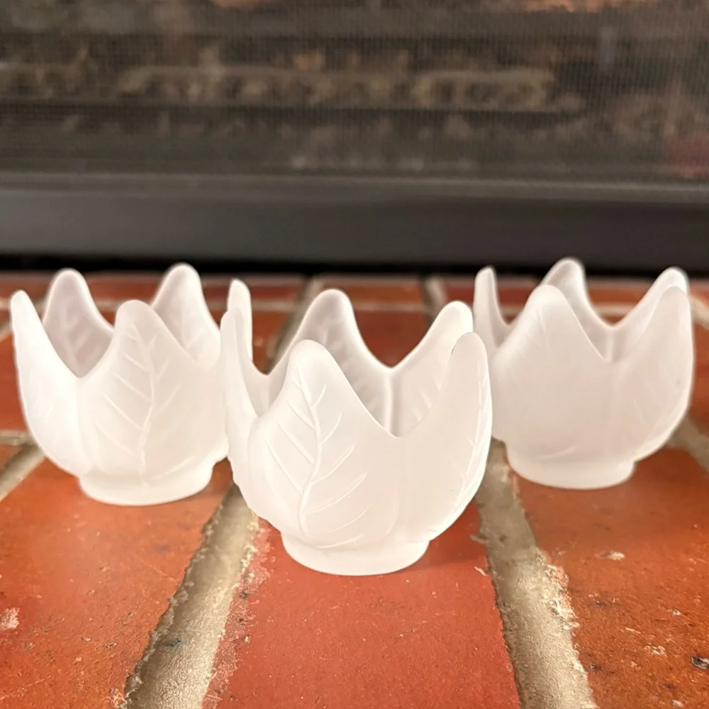 PartyLite Lotus Blossom Tealight Votive Holder Trio New In Box - Picture 6 of 11